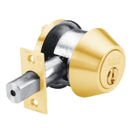 Dorma Grade 2 Double Cylinder Tubular Deadbolt, Schalge C Keyway, KD, 2-3/8 - 2-3/4 Adjustable Backset, DB662D-605-KD